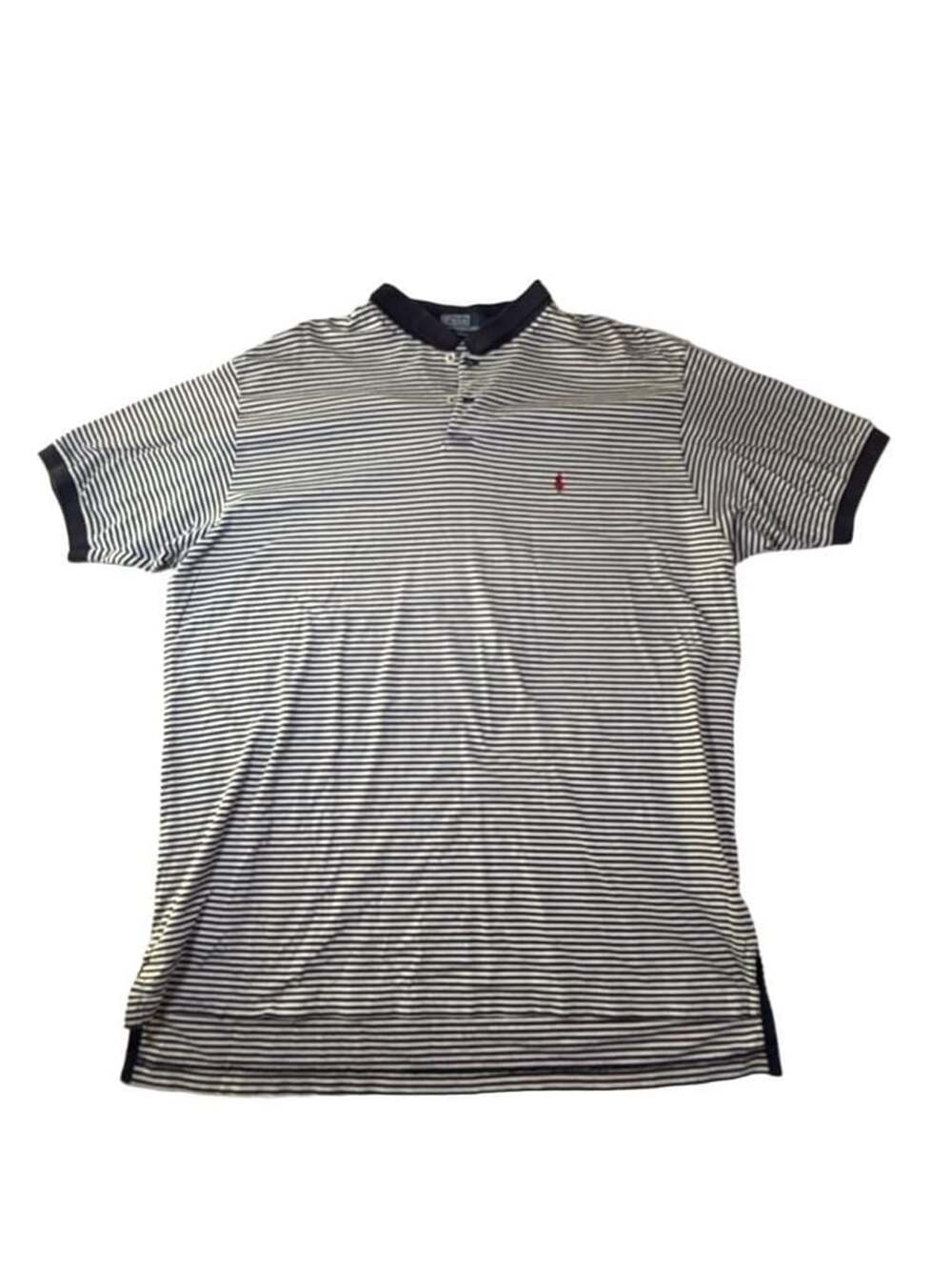 Vintage Polo By Ralph Lauren Striped Short Sleeve Polo Shirt 100% Cotton